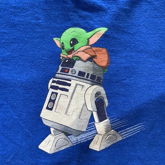 Baby Yoda Grogu R2D2 tee, kids medium - Picture 2 of 2